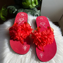 Load image into Gallery viewer, Y2K floral thong flip-flops