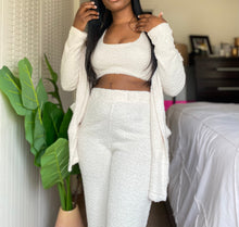 Load image into Gallery viewer, Polar FuZzy Crop Top & Cardigan