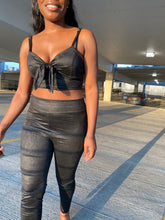Load image into Gallery viewer, Snake Skin Black 2-Piece Set