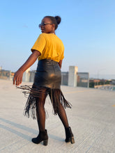 Load image into Gallery viewer, Heather Fringe Skirt