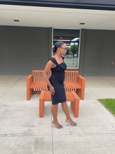 Load image into Gallery viewer, Angela Bodycon midi Black Dress