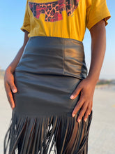 Load image into Gallery viewer, Heather Fringe Skirt