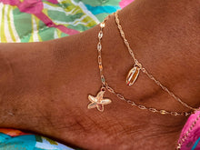 Load image into Gallery viewer, StarFish Layered Gold Anklet