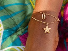 Load image into Gallery viewer, StarFish Layered Gold Anklet