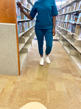 Load image into Gallery viewer, Teal Drop Shoulder 2-piece set