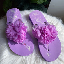 Load image into Gallery viewer, Y2K floral thong flip-flops
