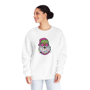 Santa Pink Oversized Crewneck Sweatshirt