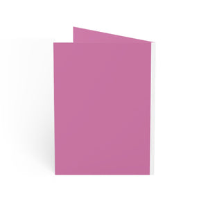 Pink Santa Greeting Cards (1, 10, 30, and 50pcs)