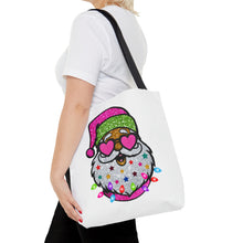Load image into Gallery viewer, Pink Santa Tote Bag
