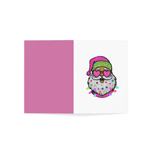 Load image into Gallery viewer, Pink Santa Greeting Cards (1, 10, 30, and 50pcs)
