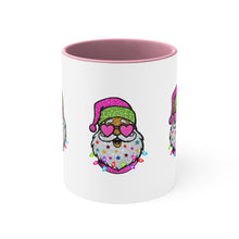 Load image into Gallery viewer, Pink Santa Accent Coffee Mug, 11oz

