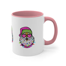 Load image into Gallery viewer, Pink Santa Accent Coffee Mug, 11oz
