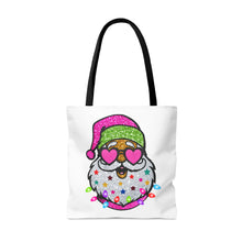 Load image into Gallery viewer, Pink Santa Tote Bag
