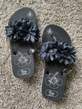 Load image into Gallery viewer, Y2K floral thong flip-flops
