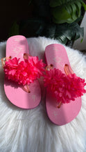 Load image into Gallery viewer, Y2K floral thong flip-flops
