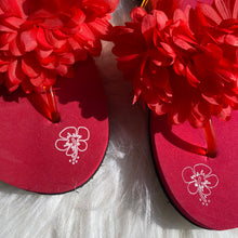 Load image into Gallery viewer, Y2K floral thong flip-flops
