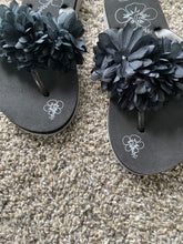 Load image into Gallery viewer, Y2K floral thong flip-flops
