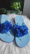 Load and play video in Gallery viewer, Y2K floral thong flip-flops
